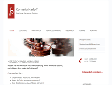 Tablet Screenshot of corneliaharloff.de